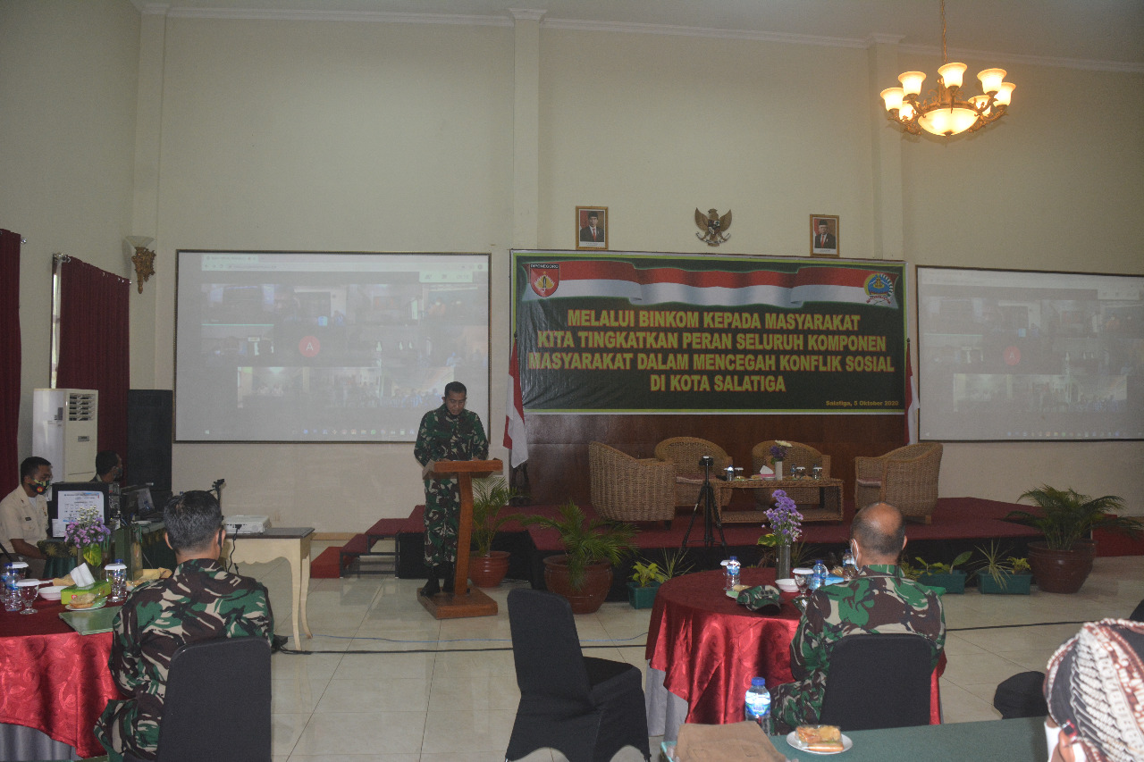 Korem 073/MKT Menggelar Acara Binkom AGHT Cegah Konflik Sosial di Lingkungan Masyarakat